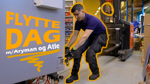 Serviceteknikere Aryman og Atle hadde en tung jobb.